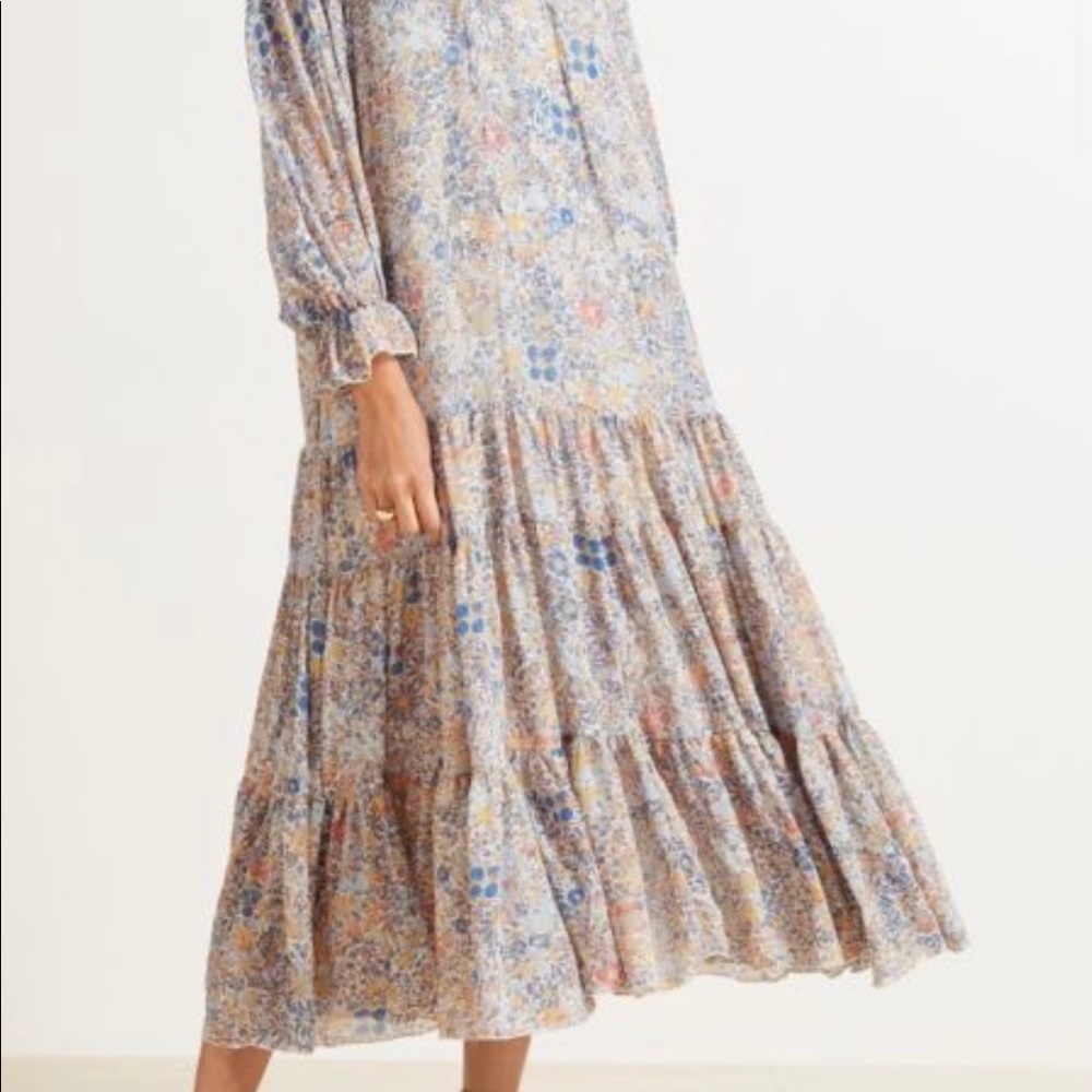 Free people feeling groovy maxi dress small